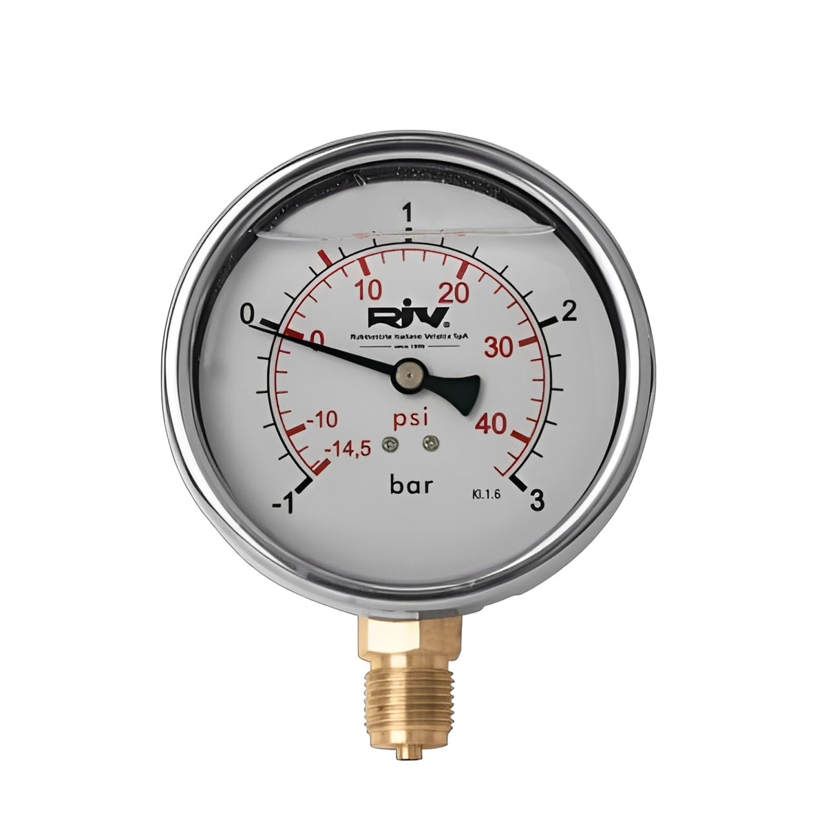 Vacuum Gauge for Tankers -1 to 3 Bar Range showing precise negative pressure measurements.