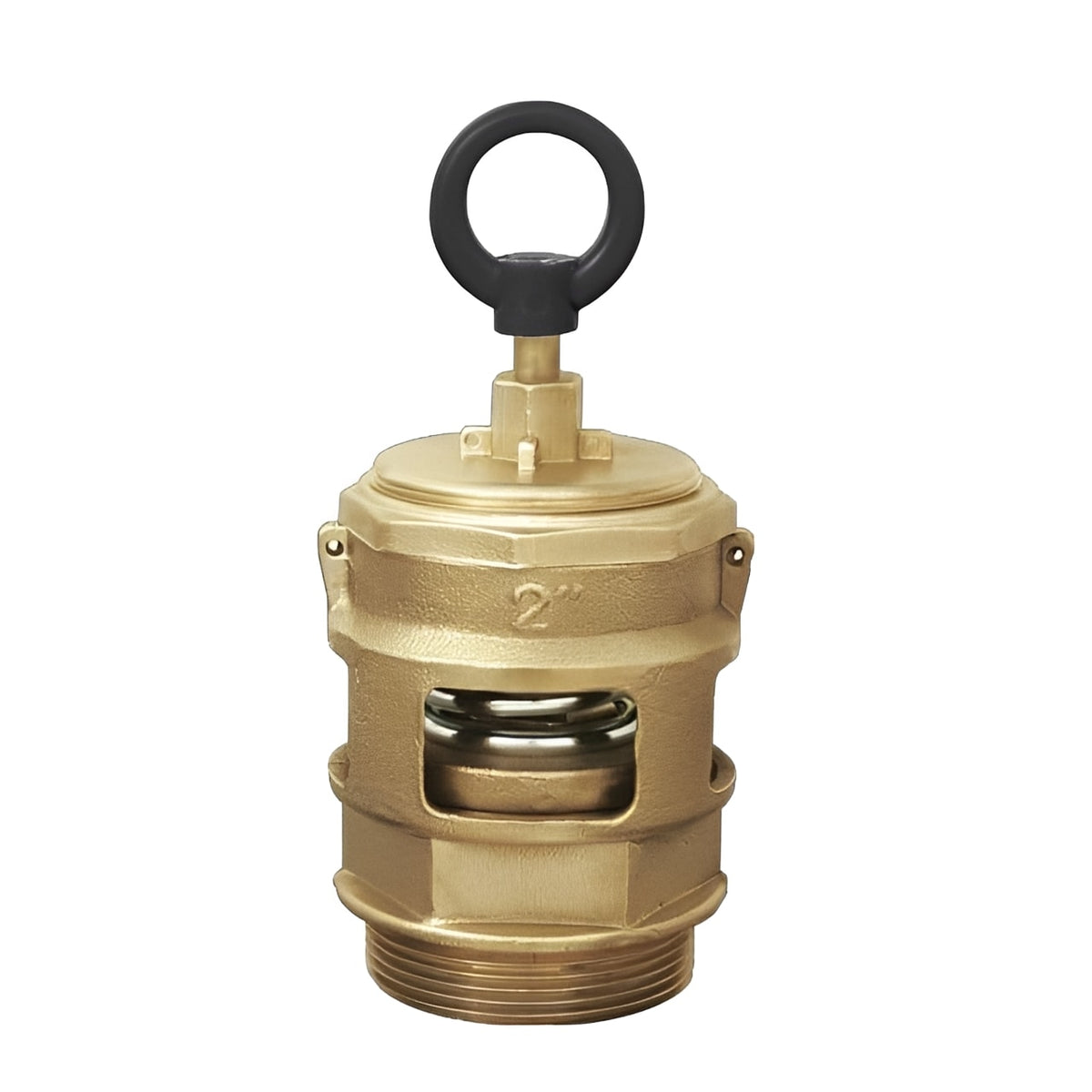 Vacuum Tanker Brass Pressure Relief Valve - 1.5 Bar Adjustable for tank systems protection and prevention of pressure damage.