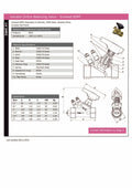 Variable Orifice Balancing Valve - Screwed BSPP Brass 20 Bar technical specifications and diagram