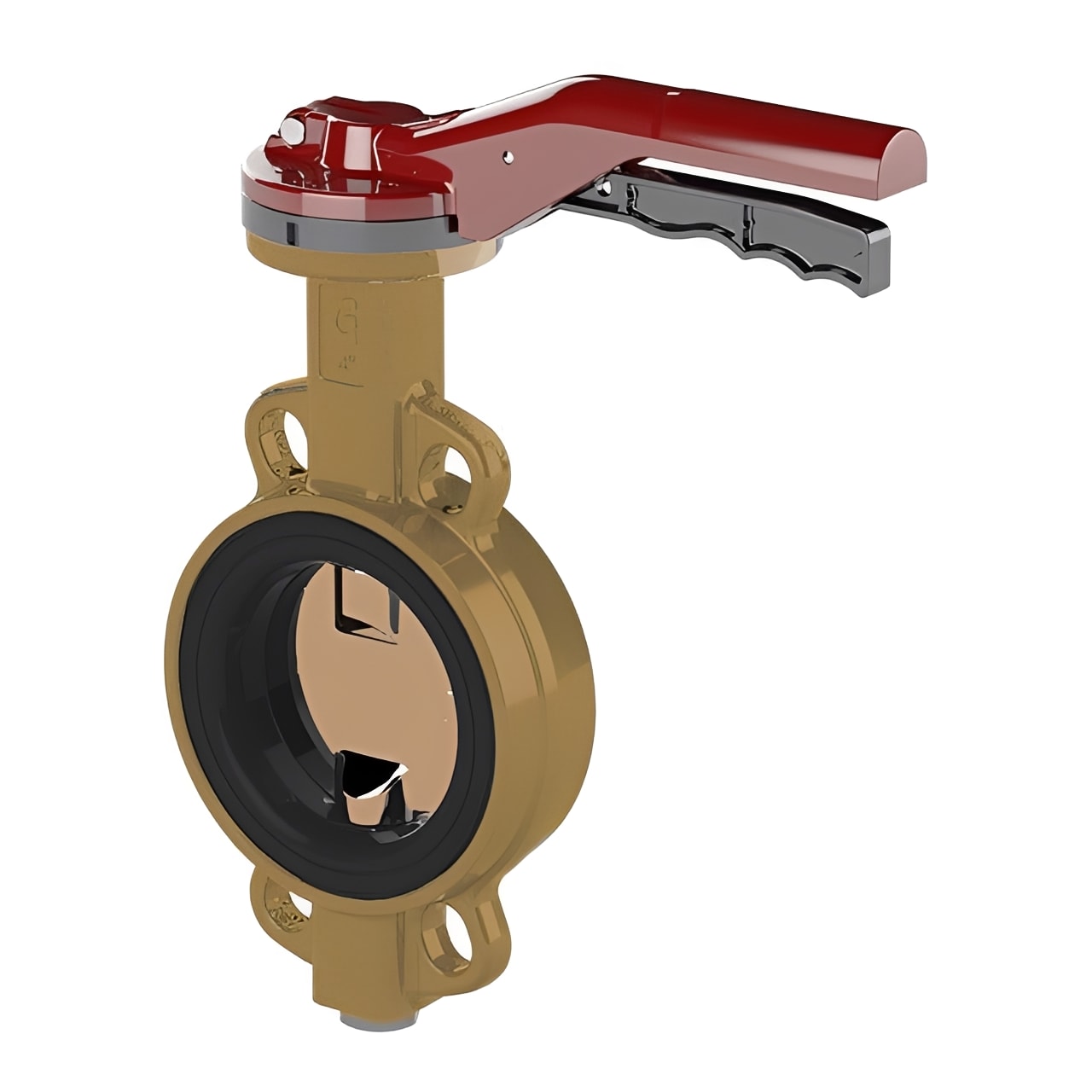 Aluminium Bronze Butterfly Valve - Wafer Pattern NBR Liner with robust design and reliable sealing features.