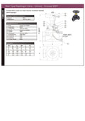 Unlined Weir Type Diaphragm Valve - Screwed BSPP PN16 technical specifications and diagram.