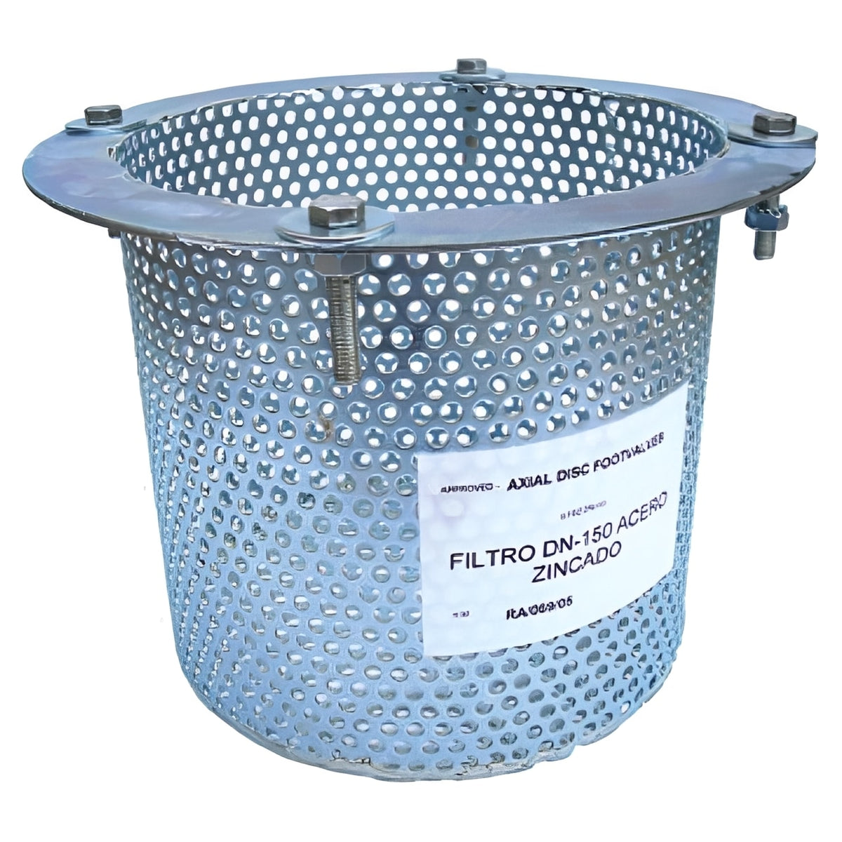 Zinc-Coated Steel Flanged Pipe Strainer - PN16 Galvanised for debris capture in pipeline systems.